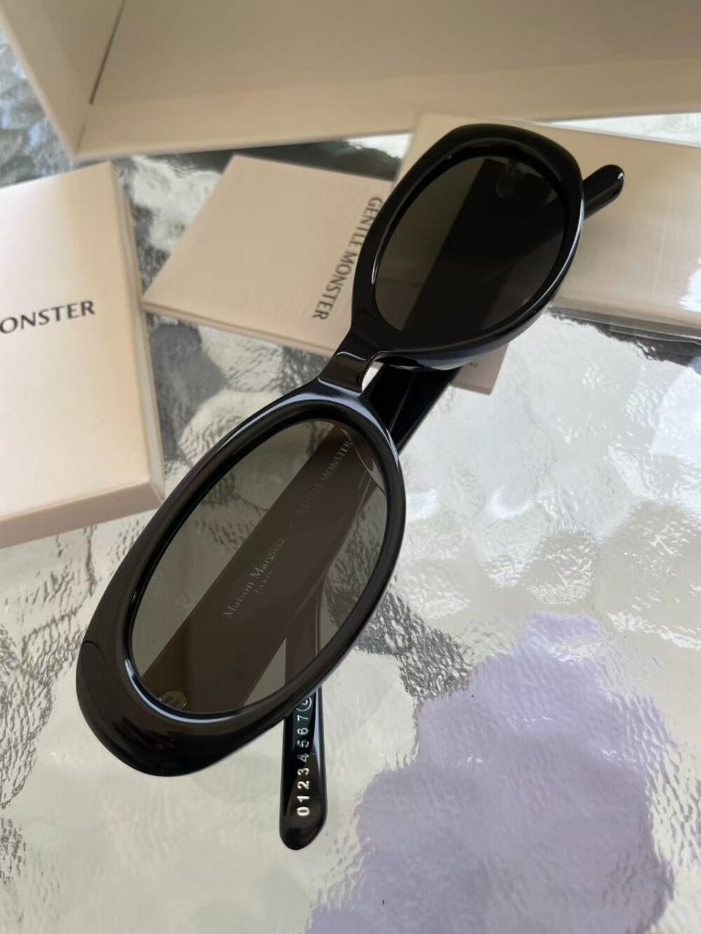 GENTLE MONSTER X Maison Margiela Black Sunglasses mm206